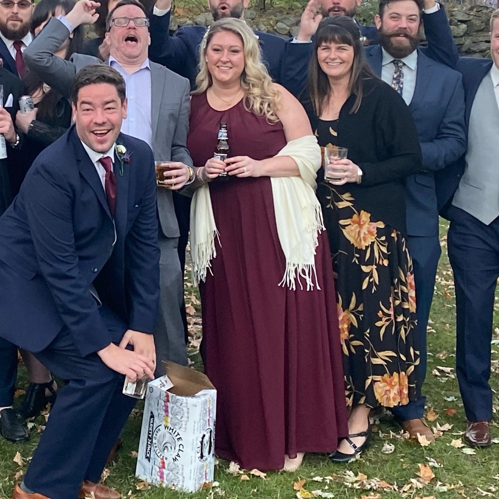 Beautiful wine colored bridesmaids dress for sale!